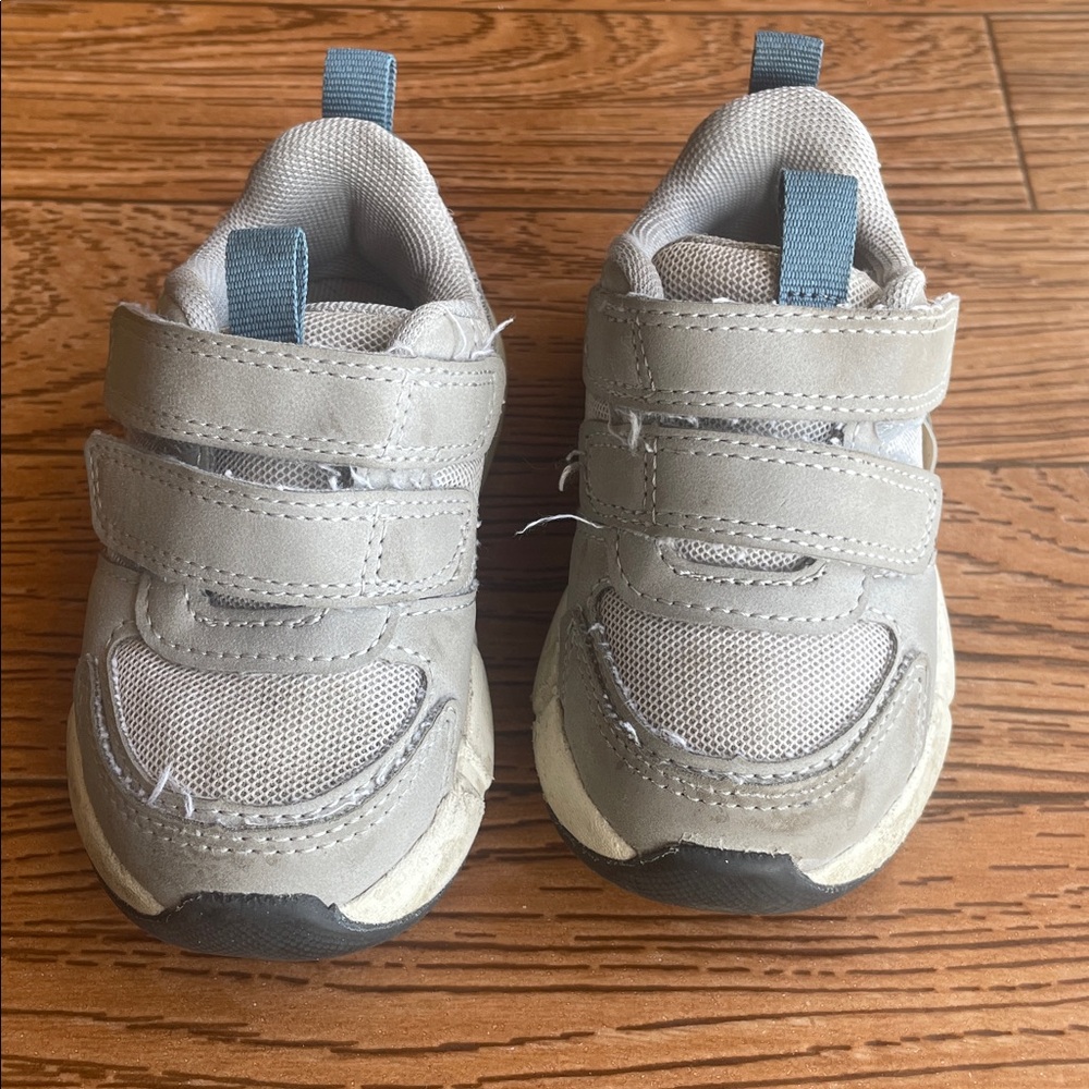 Cat & Jack Gray Kids Shoes with Velcro Straps